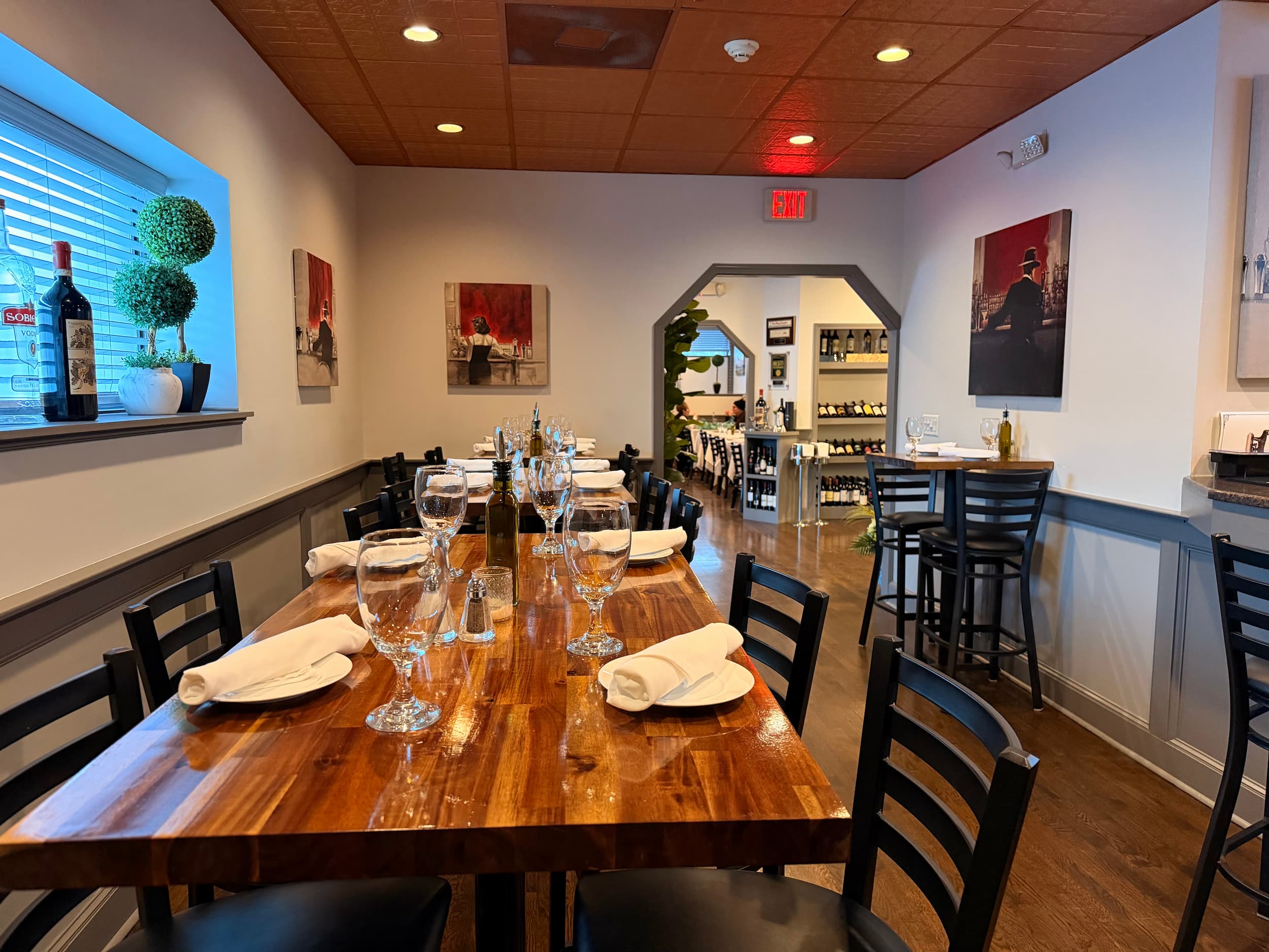 Bar area for private parties in New Haven